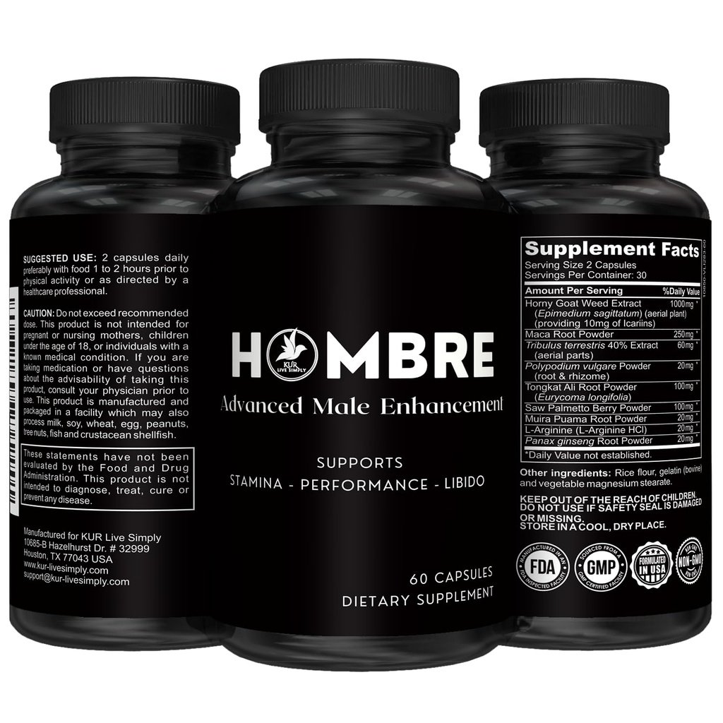 Hombre Male Enhancering Supplement 