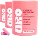 O Positiv URO Vaginale Probiotica voor vrouwen pH-balans met prebiotica & Lactobacillus Probiotische Blend - Vaginaal Health Supplement - Bevorderen gezonde vaginale Odor & Vaginale Flora, 60 Tel (pakket van 3)