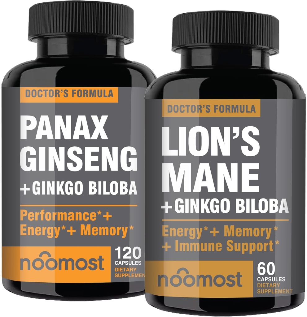 Nomost Korean Red Panax met Lions Mane supplementen met Ginkgo biloba voor gezond welzijn en Lifestyle.