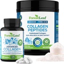 ForestLeaf Collageen Supplementen Bundle - 2-in-1 Gehydrolyseerd Collageen Peptides Powder and Collageen Pillen - Grass Fed Bovine Collageen for Women and Collageen for Men