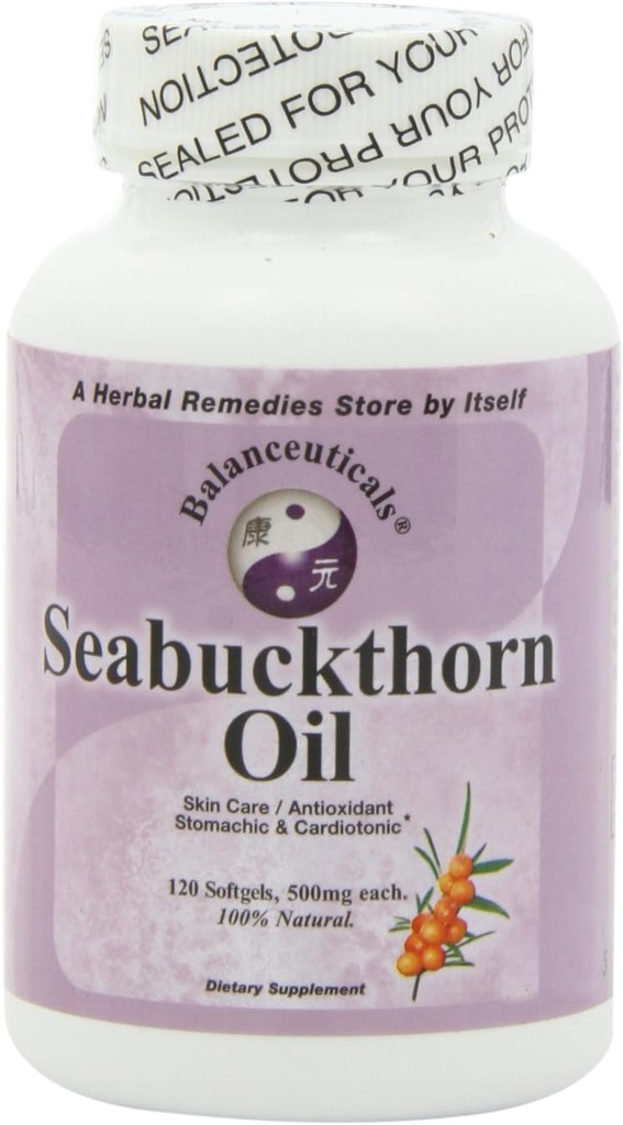 Seabuckthorn Oil, 120 Softgels, elk 500mg