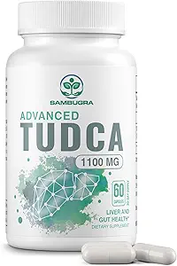 TUDCA Supplements 1100mg - Advanced Ultra Strength Bile Salt TUDCA Support, 3rd Party Tested TUDCA Liver Supplements for Liver Cleanse Detox and Repair, 360 Capsules (Pack of 6)