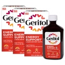 Geritol supplément de vitamine liquide et de fer, soutien énergétique, contient des vitamines B à haute puissance et du fer, goût agréable, facile à avaler, pas d'édulcorants artificiels, non-OGM, 12 Oz, 3 pack