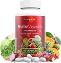 1ère aide Fruits-Veggies Nutrition-Supplément alimentaire Home-Essential Dietary-Capsules - 180Couverner des aliments entiers Fruits et Vitamines végétales Suppléments alimentaires mixtes pour unisexe