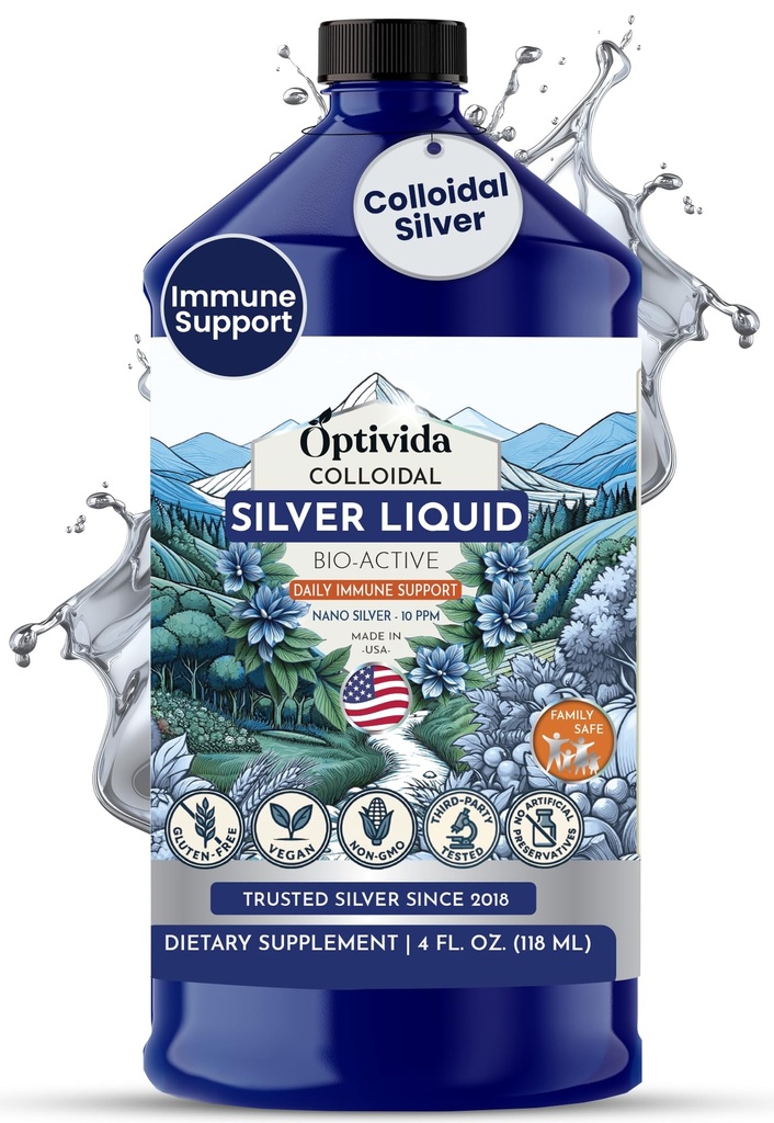 Optivida Health Collificated Silver Liquid (32 oz) 