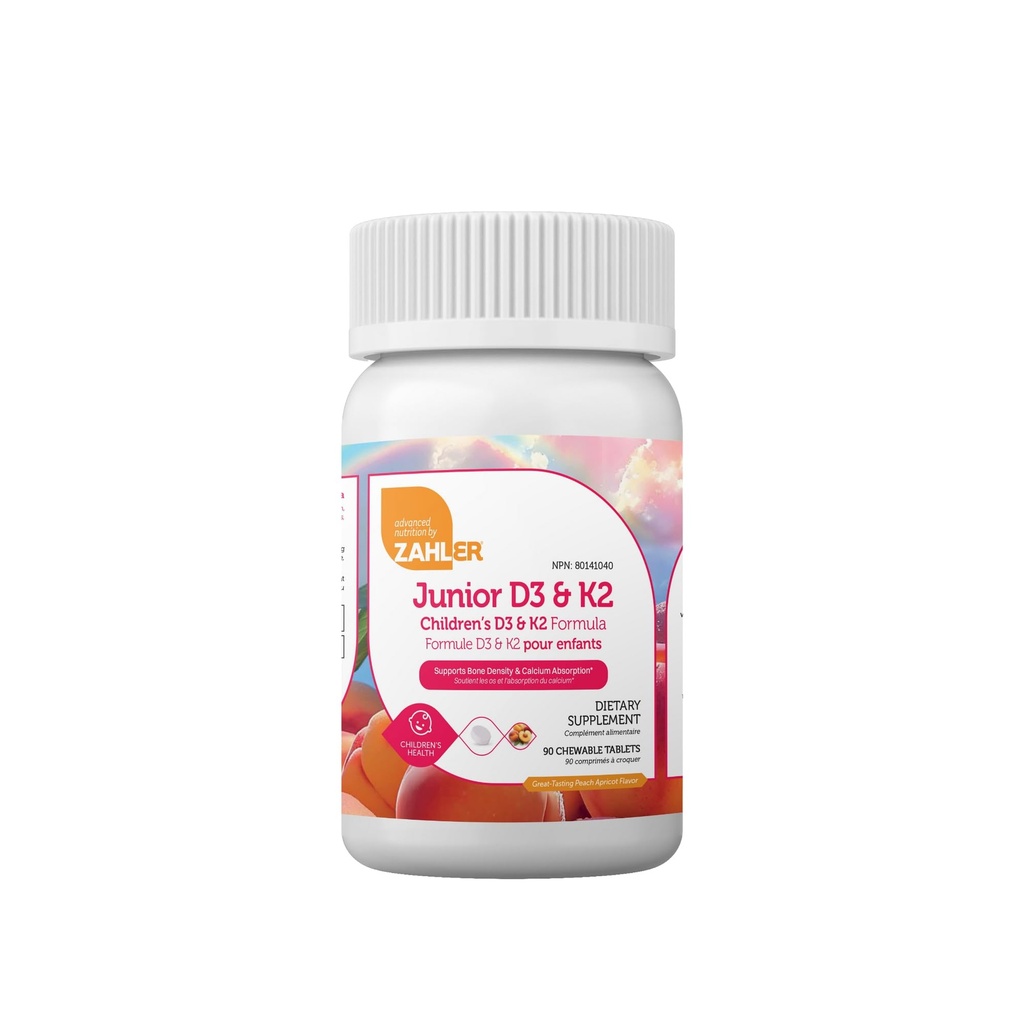 Zahler - Junior Vitamine D3 + K2 Kauwtabletten voor kinderen