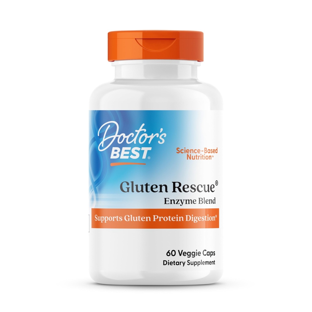 Dokter's Best Gluten Rescue met Glutalytic, Non-GMO, Veganist, 60 Tellen (pakket van 1)
