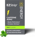 Energiesupplementen - Mint smaak, 30 Tellen - oplossen Strips met 40mg Cafeïne om uw dag en Boost prestaties te activeren - Gemaakt in de VS, Suiker en Gluten-vrij