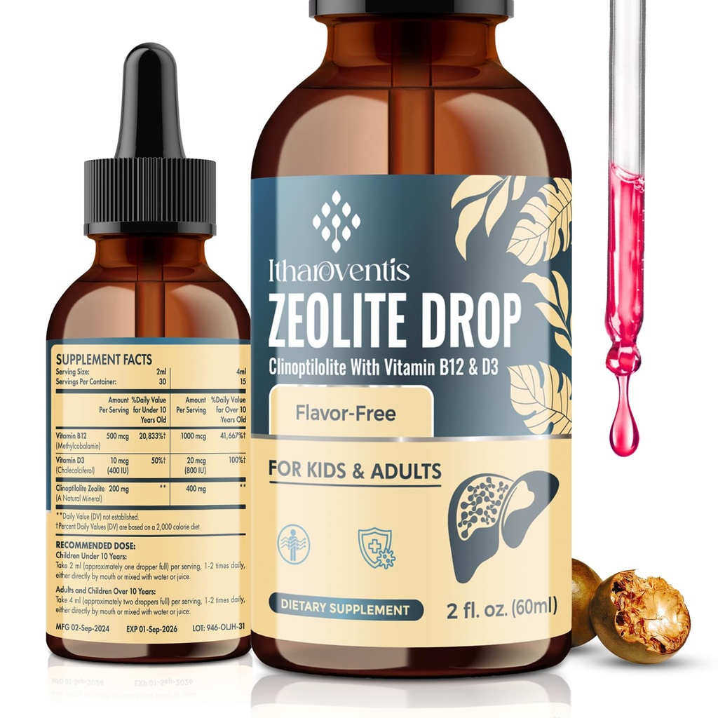Zeoliet vloeibare druppels, 2 Fl Oz