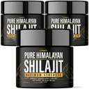 (3 Pack) Shilajit Pure Himalaya Organic Resin - Natural Authentic Lab Tested Formula for Men, Women - No Heavy Metals - 600mg Max Strength with 85+ Trace Minerals Golden Grade Shilajit Supplement