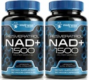 WELZIJN LABSRX NAD Supplement, 1500mg - Liposomal NAD+ Supplement met Resveratrol, NAD Plus Boosting - Ondersteuning Cellular Health, Uithoudingsvermogen en gezonde veroudering - Ultra Strength Capsules, USA Made - 2 Pack