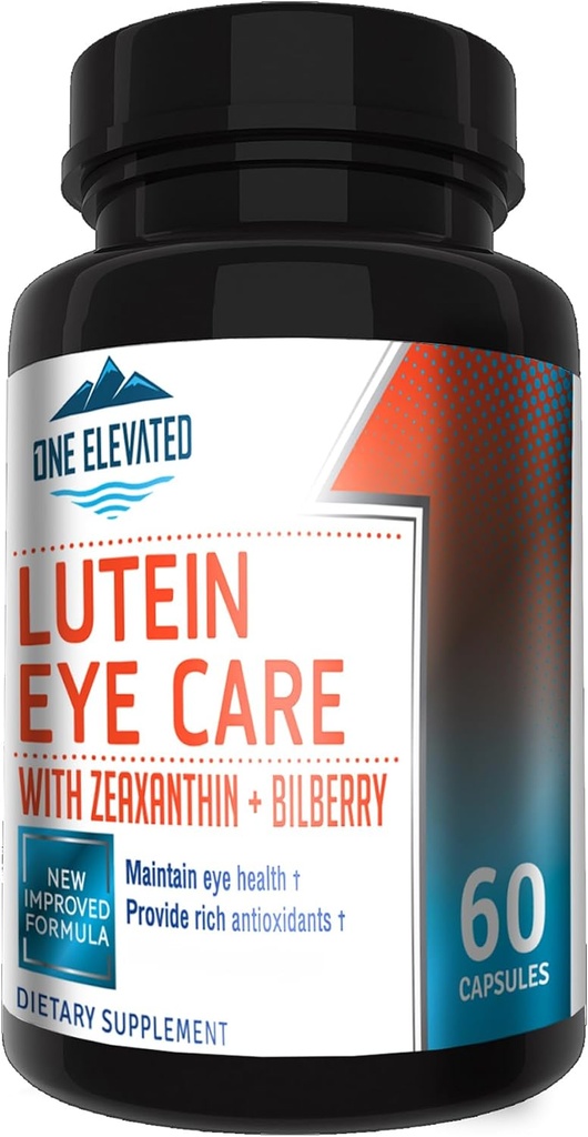 Nieuw verbeterde Super Strength Eye Care Formula - Hoogste Farmaceutische Grade Luteïne, Zeaxanthine, Blauwe bosbes - Grootste biologische beschikbaarheid Rijk Antioxidanten - Werkt synergetisch voor optimale resultaten