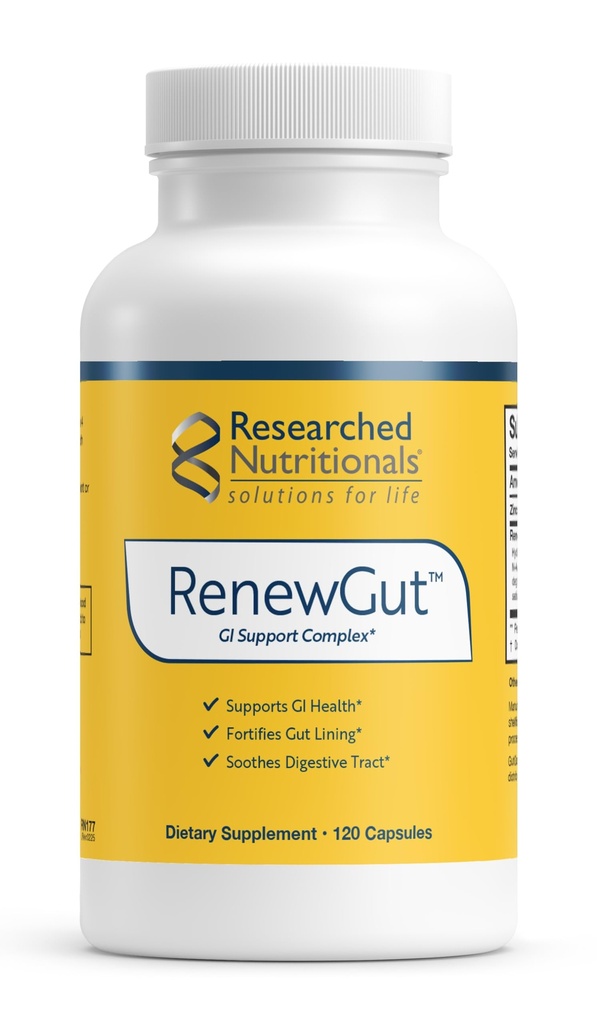 Onderzoek naar de voeding RenewGut - GI Complex ter ondersteuning van Gut Lining, Healthy Histamine Levels & Digestive Health - Collageen Peptides, Zink Carnosine, DGL & N Acetyl Glucosamine (120 Capsules)