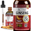 Actieve Ginseng Koreaanse Red Panax Ginseng met natuurlijke Ginsenosides - all-Natural Advanced Liquid Solution for 2X Absorptie - Ondersteunt gezonde energie, vitaliteit, Mood en meer