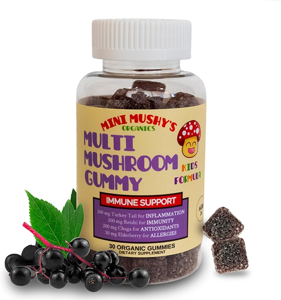 Mini Mushy's Biologische Immune Support Dagelijkse Gummies 