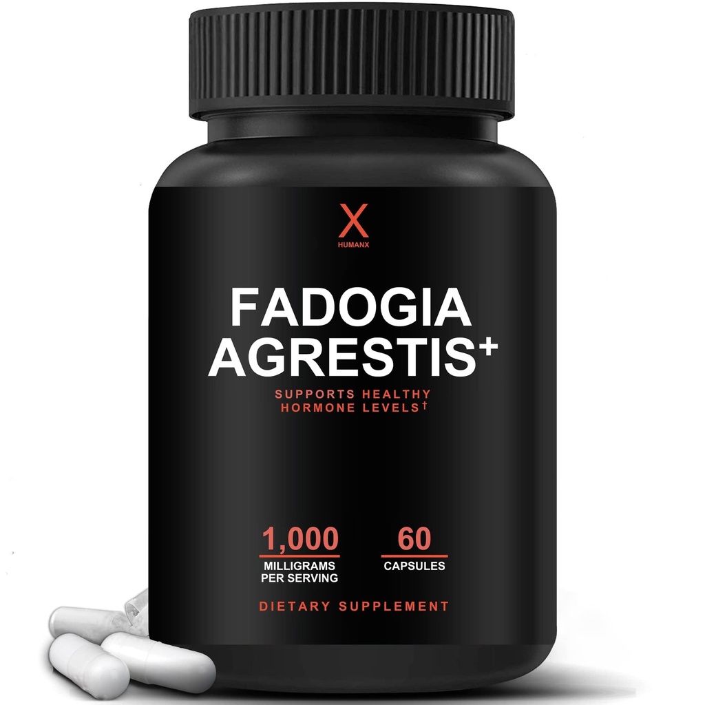 HumanX Fadogia Agrestis, Tongkat Ali & Beta Ecdysterone 1000mg - USA Geteste supplement van derden - krachtige extracten ter ondersteuning van atletische prestaties en spiermassa - Veggie Capsules Supplementen