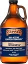 Sovereign Copper Bio-Active Copper Hydrosol, Daily+ 4-in-1 Wellness Supplement for Joint and Bone*, Hair, Skin and Nails*, Cardiovasculair Health* and Energy and Metabolisme Support*, 64oz