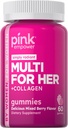 PINK Multivitamine Gummy's voor vrouwen Niet-GMO en Glutenvrij