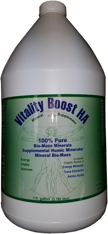 Viatlity Boost HA Humic Minerals Trace Elements Vitaminen en Aminozuren Morningstar Minerals (1 Gallon)