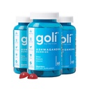 Goli Ashwagandha & Vitamin D Gummy - 180 Graaf - Gemengde Berry, KSM-66, Veganistisch, Plant Based, Non-GMO, Glutenvrij & Gelatine Vrij Ontspannen. Herstellen. Ontspan, verpakking van 3