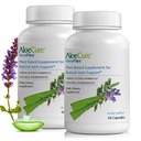 AloëCure VeraFlex Natural Joint Health Supplement met USDA Organic Aloë Vera - Plant-based Capsules ter ondersteuning van gezamenlijke comfort, mobiliteit en flexibiliteit - 60 capsules x 2 Btls