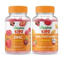 Levensvatbare Zink Kids + Multivitamine Kids, Gummies Bundle - Grote Proeverij, Vitamine Supplement, Glutenvrij, GGO-vrij, Kauwgom