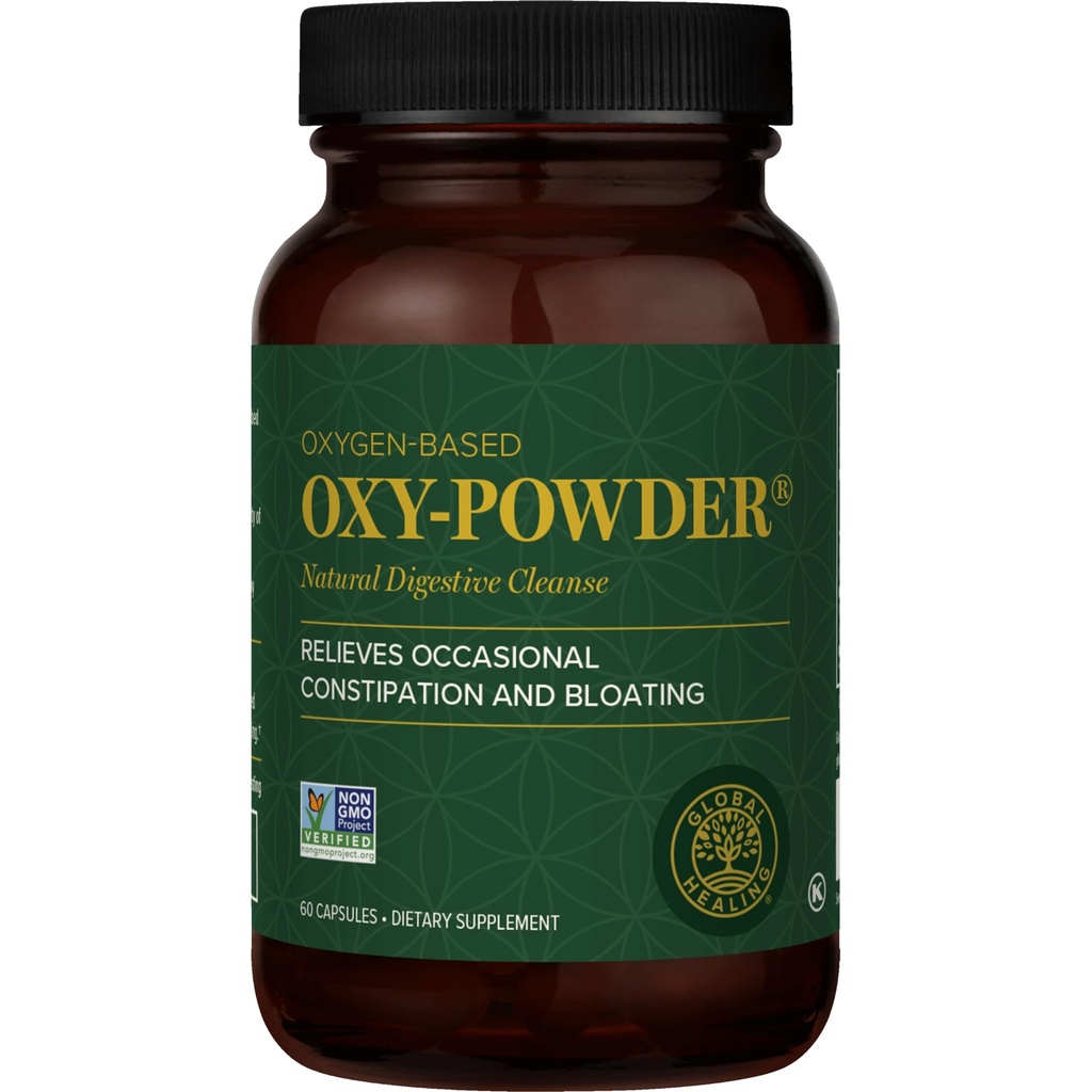Global Healing Oxy-Powder Colon Cleanse, Constipatie Relief for Women & Men, Magnesium Oxide Colon Cleanser & Detox for Weight Loss, Gut Cleanse Detox for Women and Men