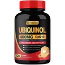 DRFOSTER Coq10 400 mg Softgels Ubichinol met PQQ & Vitamine E, Olijfolie, Hart, Hersenen en Energie Ondersteuning - 120 dagen Levering