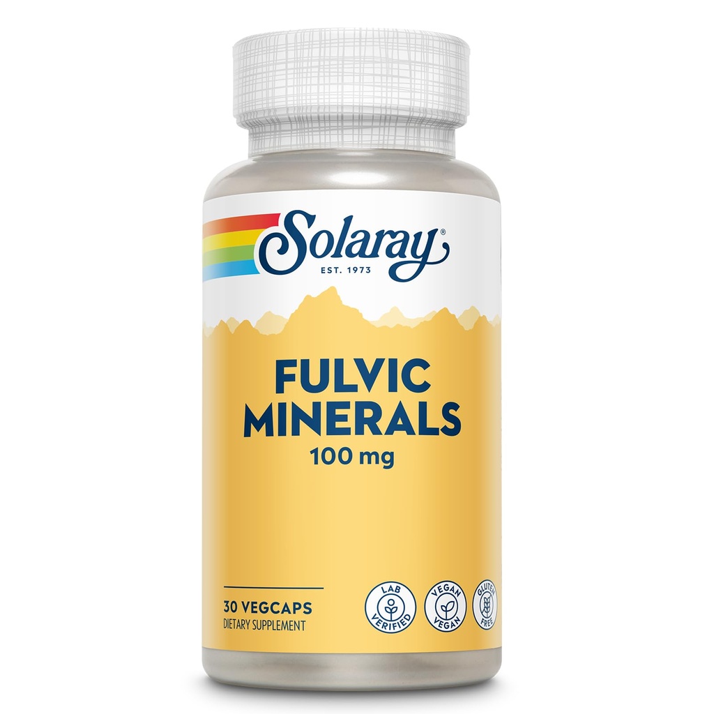 Solaray Fulvic Minerals 100 mg Himalaya Shilajit 