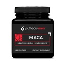 Youtheory Men's Maca - Vegan Maca supplement voor mannen - Ondersteunt energie, uithoudingsvermogen en duurzaamheid* - zuivel, soja en glutenvrij - 120 plantaardige capsules