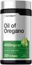 Horbäach Oregano Olie . . . . . . 300 Softgel Capsules . . Natuurlijk Occurring Carvacrol Pillen . . . Non-GMO en Glutenvrij Extract Supplement