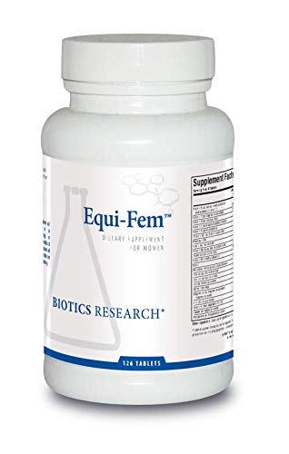 Biotica Onderzoek Equi Fem Multi-Vitamine Mineral Supplement voor vrouwen, Hoge dosis Multi voor Pre Menstruele Ondersteuning, Hormonale Ondersteuning, Black Cohosh, Dong Quai, Digestieve Enzyme Ondersteuning 126 Tabletten
