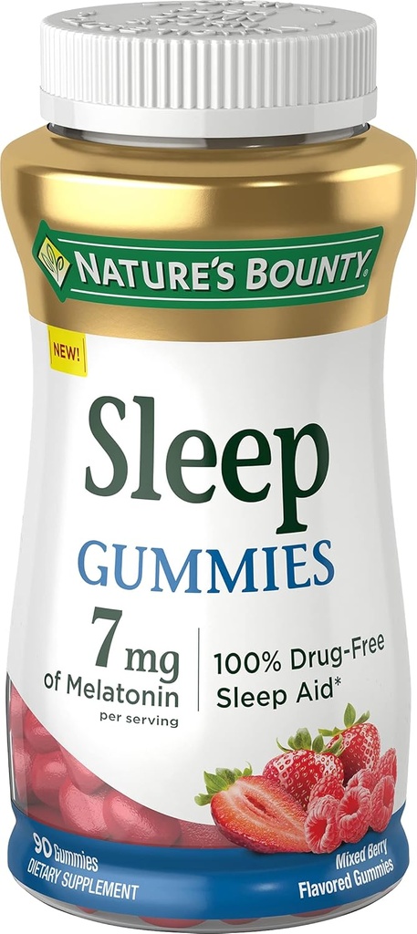 Gummies de sommeil de la nature, 90 comtes