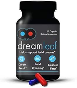 Dream Leaf Pro - Premium Lucid Dreaming Supplement - 60 Capsules, Valerian Root, Mugwort, Alpha GPC, Choline Bitrate, Huperzine-a