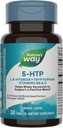Nature's Way 5-HTP, L-5-Hydroxytryptofaan, helpt bij het maken van serotonine om een positieve Outlook*, Vitamine B6, Vitamine C, Griffonia Bean Extract, 30 tabletten te bevorderen (Verpakking mei Vary)