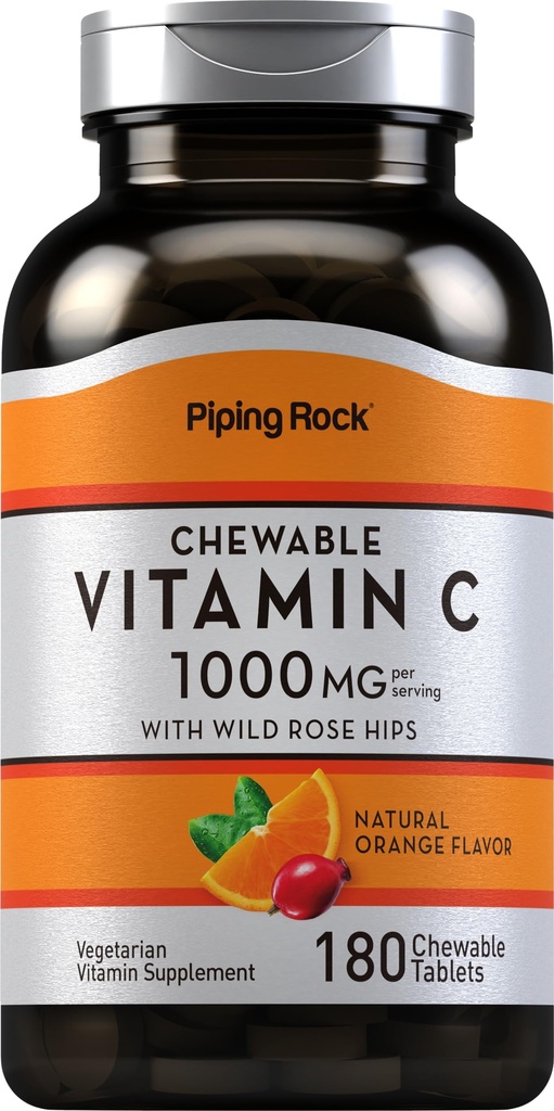 Piping Rock Vitamine C Kauwbaar 1000mg 