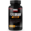 Facteur de force Focus Cerveau Booster, Supplément Cerveau pour stimuler la clarté et la concentration, pour la mémoire et la netteté et augmenter la productivité, Nootropic Cerveau Support Supplément, 60 Capsules, Noir