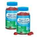 Digestief Voordeel Prebiotic Fiber Supplement Strawberry Flavor Gummies met Probiotica voor vrouwen & mannen Digestieve Gezondheid, Volwassenen Regularity and Gut Health, 60 Tel (2 Pack)