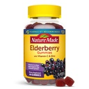 Nature Made Vlierbes met vitamine C en zink, Dieetsupplement voor Immune Support, 60 Vlierbessen Gummies, 30 Day Supply