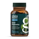 Gaia Kruidenzaag Palmetto - Ondersteunt gezonde prostaatfunctie voor mannen - Bevat Saw Palmetto en Zonnebloemzaad Lecithin om de gezondheid van mannen te ondersteunen - 60 Vegan vloeibare Phyto-capsules (30-dagen levering)