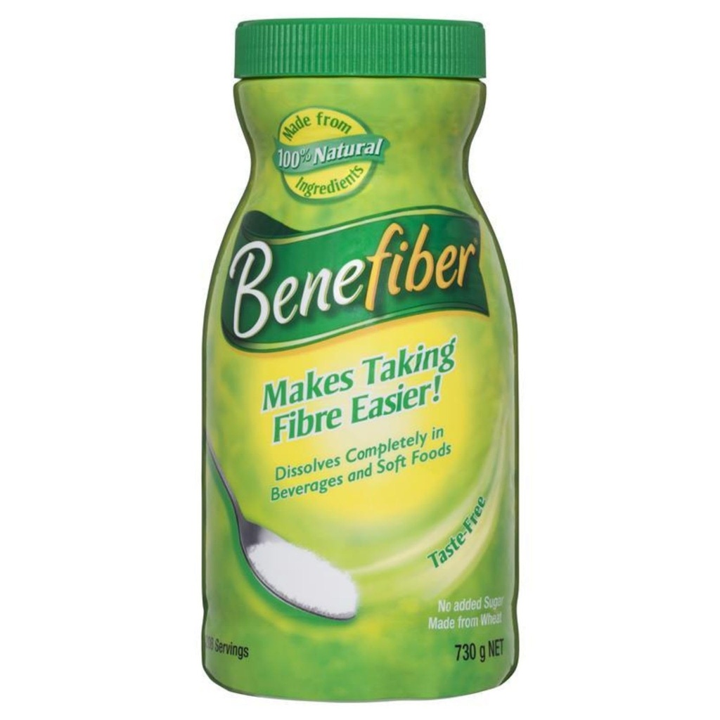 Benefiber 730gm Jumbo 25,75oz Fiber Supplement Poeder 208 Serves
