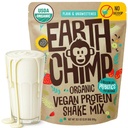 EarthChimp Organic Vegan Protein Powder - with Probiotics - Non GMO, Dairy Free, Non Whey, Plant Based Protein Powder for Women and Men, Gluten Free - 26 Servings 32 Oz (Plain & Unsweeted) No Scoop