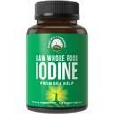 Raw Whole Food Iodine Supplement from Organic Kelp (Ascophyllum Nodosum) par Peak Performance. Tablettes de soutien à l'iodure de potassium pour le métabolisme, l'énergie et l'Immune. 120 gélules, pilules.