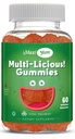 Maxi Health Multivitamine Gummies Vitaminen voor volwassenen en kinderen - Cherry Flavored Gummy Multivitamines - 60 Vitamine Gummies voor vrouwen en mannen - Daily Multi Vitamine Womens & Heren Multivitaminen Gummies