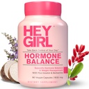 Hé Équilibre de l'hormone fille pour les femmes – 12en1 pour la ménopause, PCOS, PMS, Mood, Hot Flash, Hormonal Support– w Myo-Inositol, Berberine, Maca Root, Black Cohosh, DIM, Dong Quai