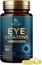 Oogvitaminen Supplement - Advanced Eye Care Vitamine met luteïne, zink, vitamine C, E, zeaxanthine en mineralen - Vision Multivitamine voor maculaire gezondheid en droge ogen, veganistisch, gebotteld in de VS - 60 capsules