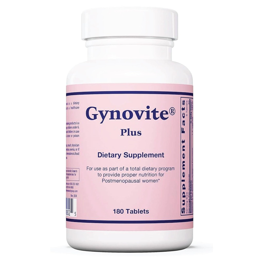 Optimox Gynovite - Menopauze supplementen voor vrouwen, Post Menopauze Ondersteuning Vitaminen voor Hot Flash, Nachtkleding, Vrouwen Menopauze Comfort - 180 tabletten