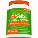C-Salts Vitamine C Powder Supplement - 100% Pure High Dose Buffered Vitamine C Powder for Immune Support - Organic, Sugar-Free, Vegan, Non-GMO, Maagvriendelijk, Original 26 oz