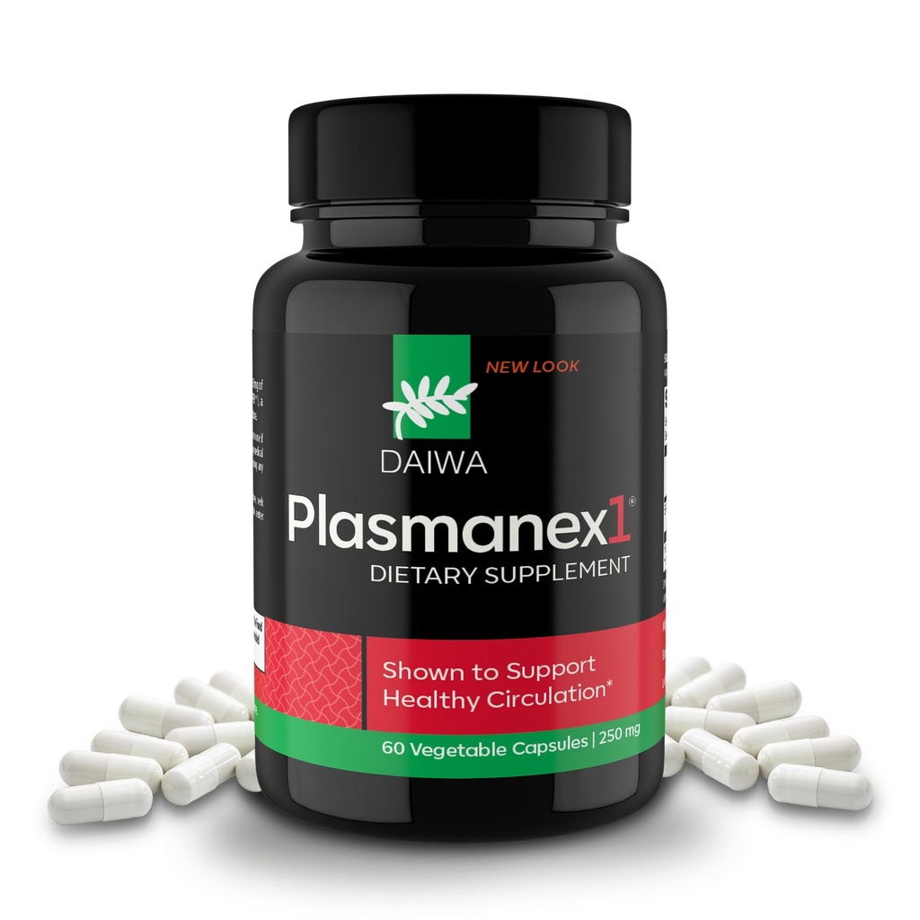 Daiwa Plasmanex 1 - Blood and Vein Circulation Supplements - 60 Vegan Capsules