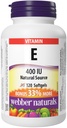 Webber Naturals Vitamine E Natural Source Softgel, 400 IE-120 Softgels